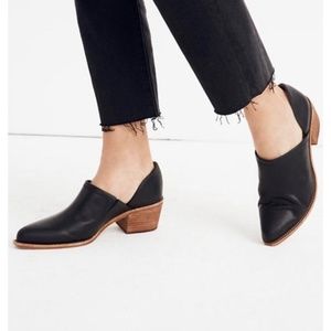 Madewell -The Brady Lowcut Bootie, Black size 8 M